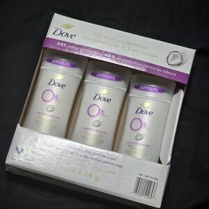 Dove 0% Aluminum Deodorant Pack